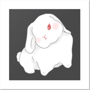 REW Baby Rabbit | Bunniesmee Posters and Art